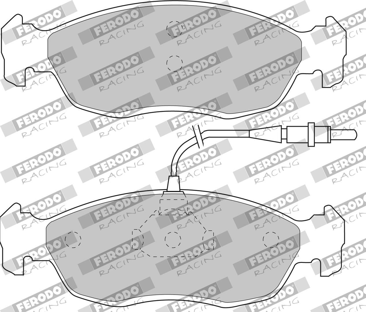 FERODO RACING FDS876 - Bremsbelagsatz, Scheibenbremse DS PERFORMANCE