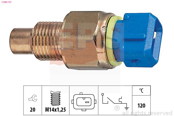 Temperaturschalter, Kühlmittelwarnlampe