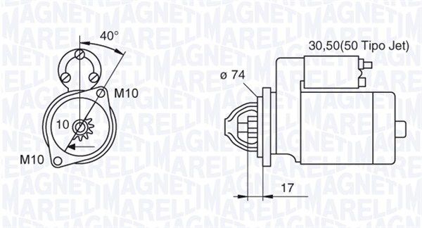 063280057010 MAGNETI MARELLI önindító