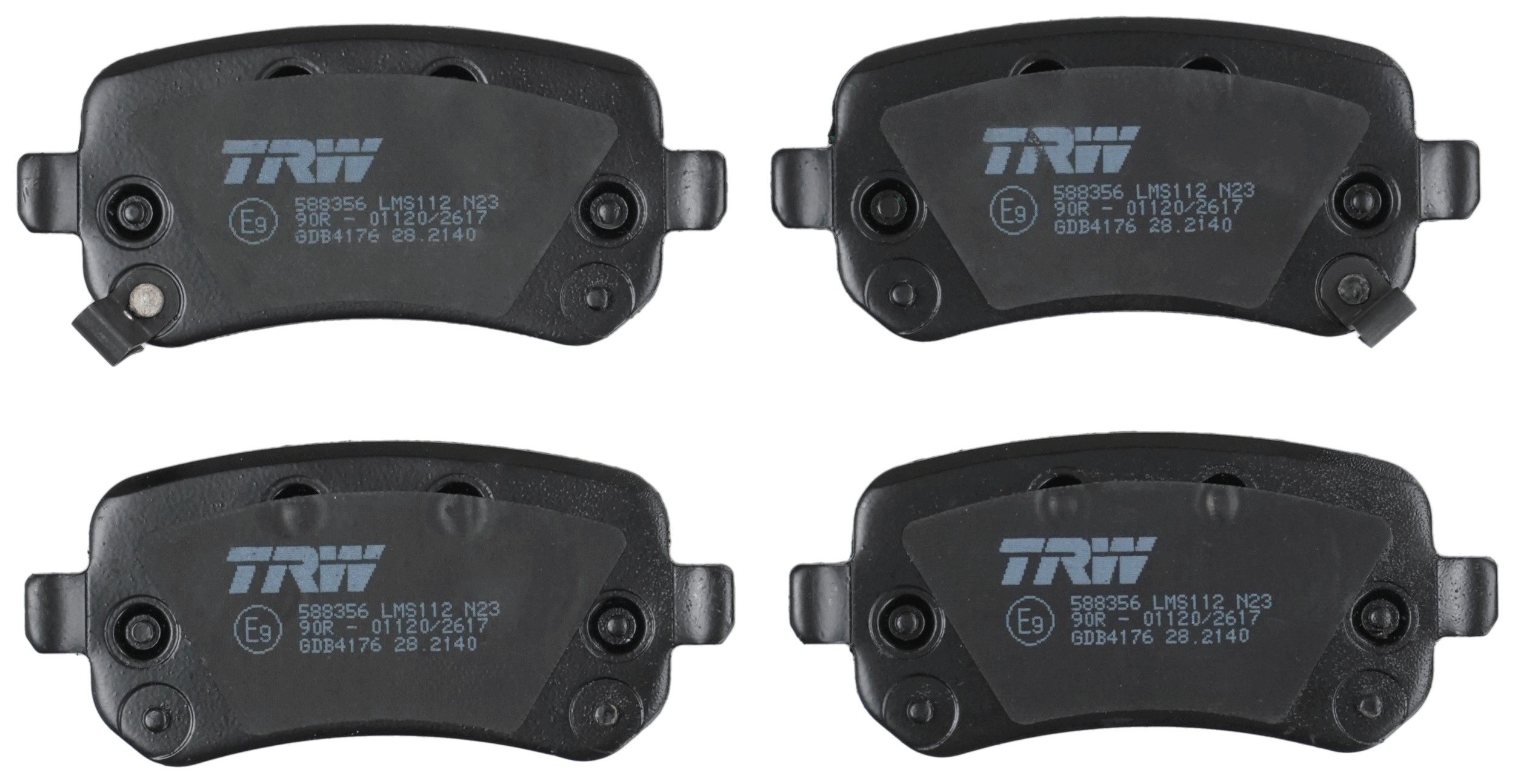 TRW DISC BRAKE PADS - TecDoc 2