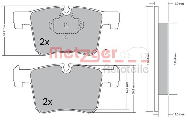 Brake Pad Set, disc brake 1170469