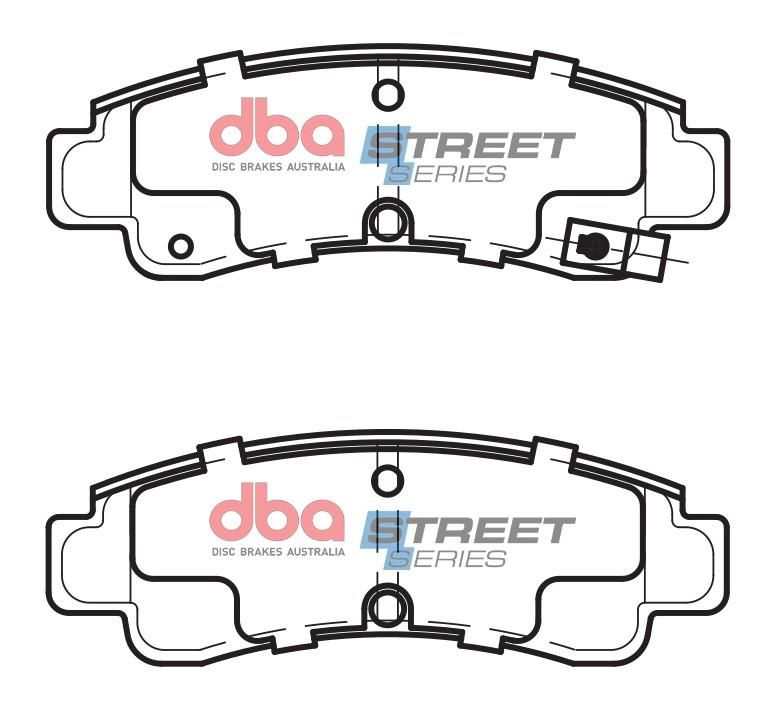 DBA SS STREET SERIES BRAKE PADS [ Nissan Pulsar 1987-91 R ] - TecDoc Only