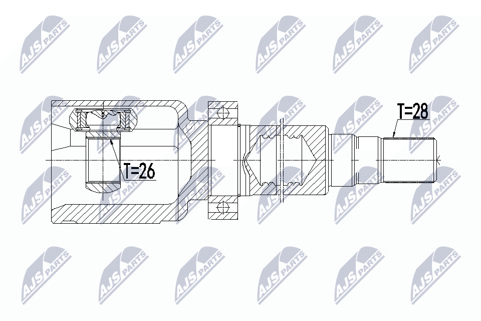 NTY NPW-VV-078 - Gelenksatz, Antriebswelle