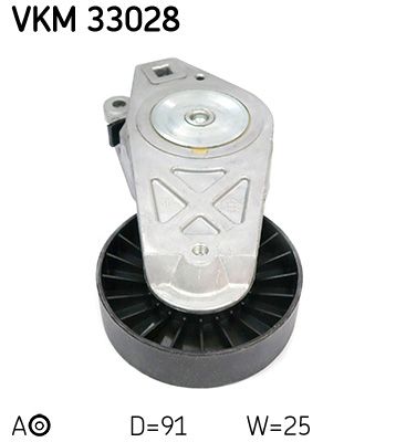 diržo įtempiklis, V formos rumbuotas diržas