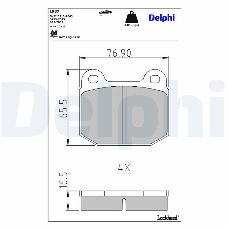Bremsbelagsatz, Scheibenbremse