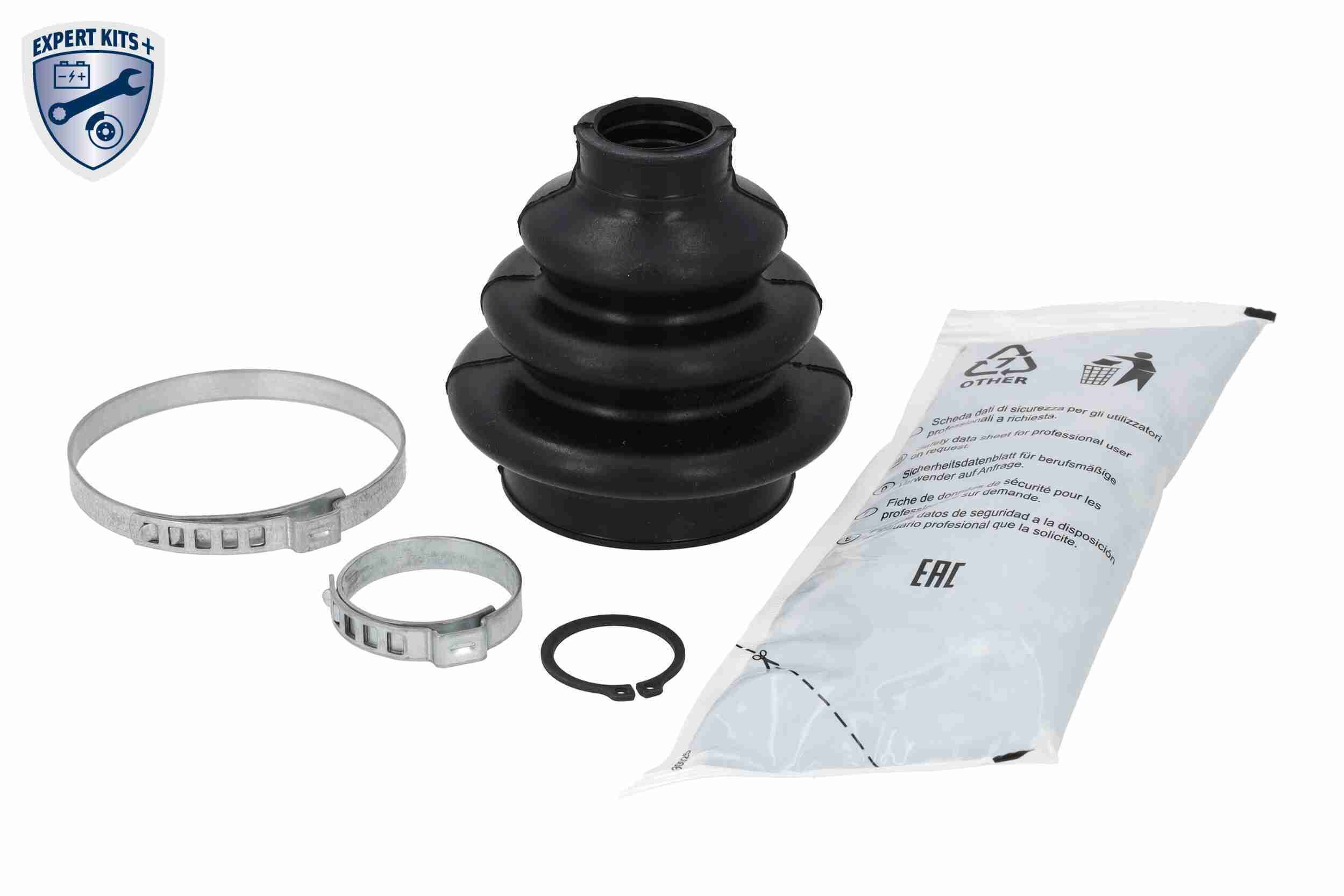 Faltenbalgsatz, Antriebswelle