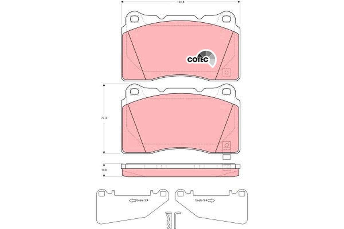 Brake Pad Set, disc brake GDB3349