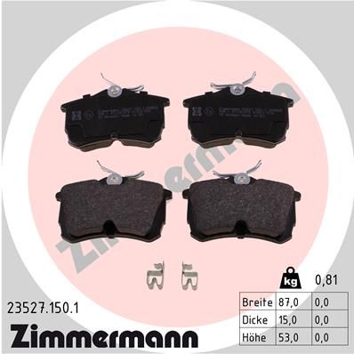 Brake Pad Set, disc brake 23527.150.1