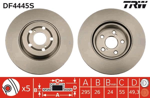 Brake Disc DF4445S