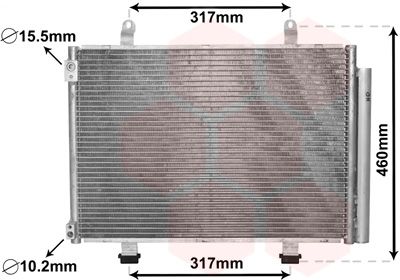VAN WEZEL 52005133 - Kondensator, Klimaanlage