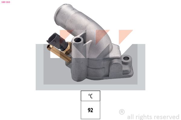 580 350 KW Made in Italy - OE Equivalent termosztát, hűtőfolyadék