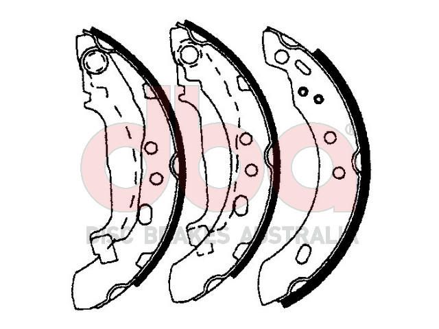 Street Series Brake Shoes [Nissan Micra 180mm] - TecDoc Only