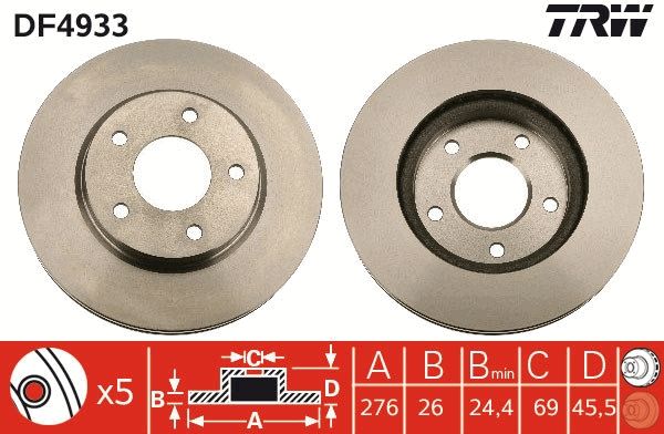 Brake Disc DF4933