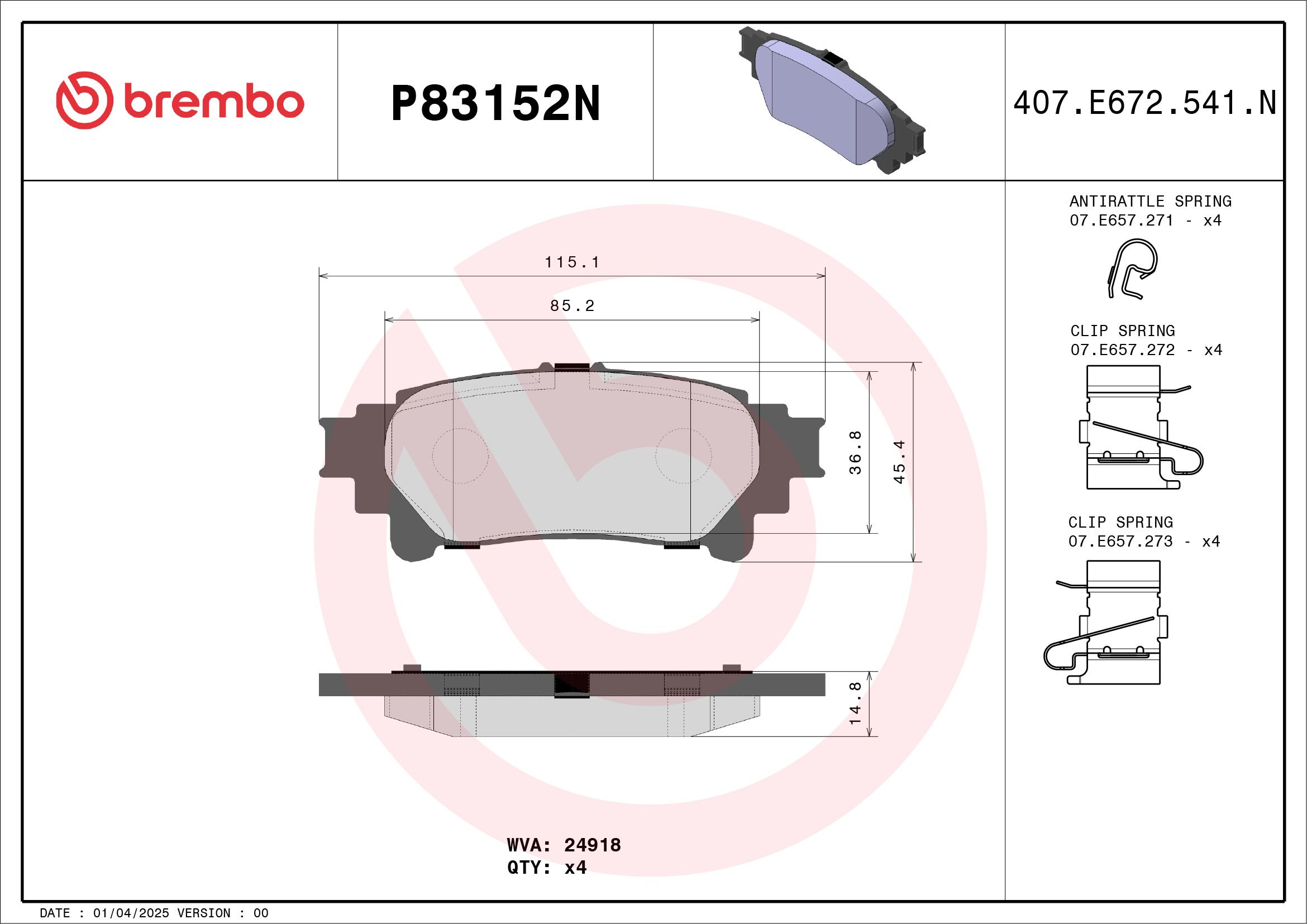 TOYOTA SIENNA 11- (RR) - TecDoc 1