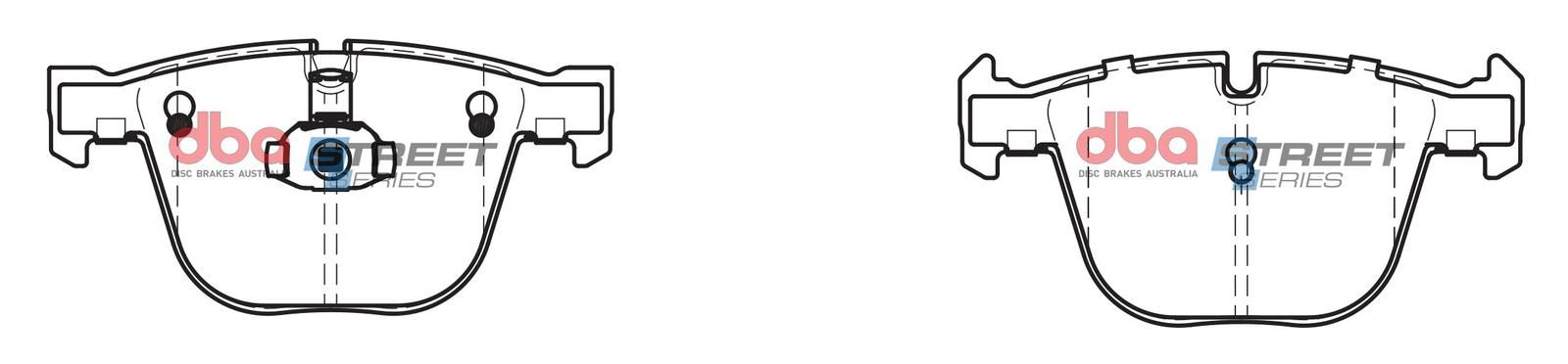 DBA SS STREET SERIES BRAKE PADS [ BMW 2003-2014 R ] - TecDoc Only