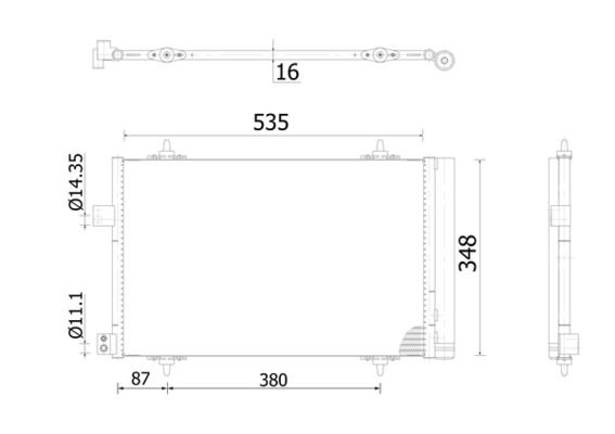 MAHLE AC 938 000S - Kondensator, Klimaanlage