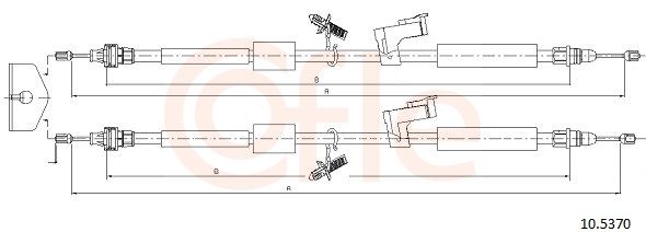 Cable Pull, parking brake 92.10.5370