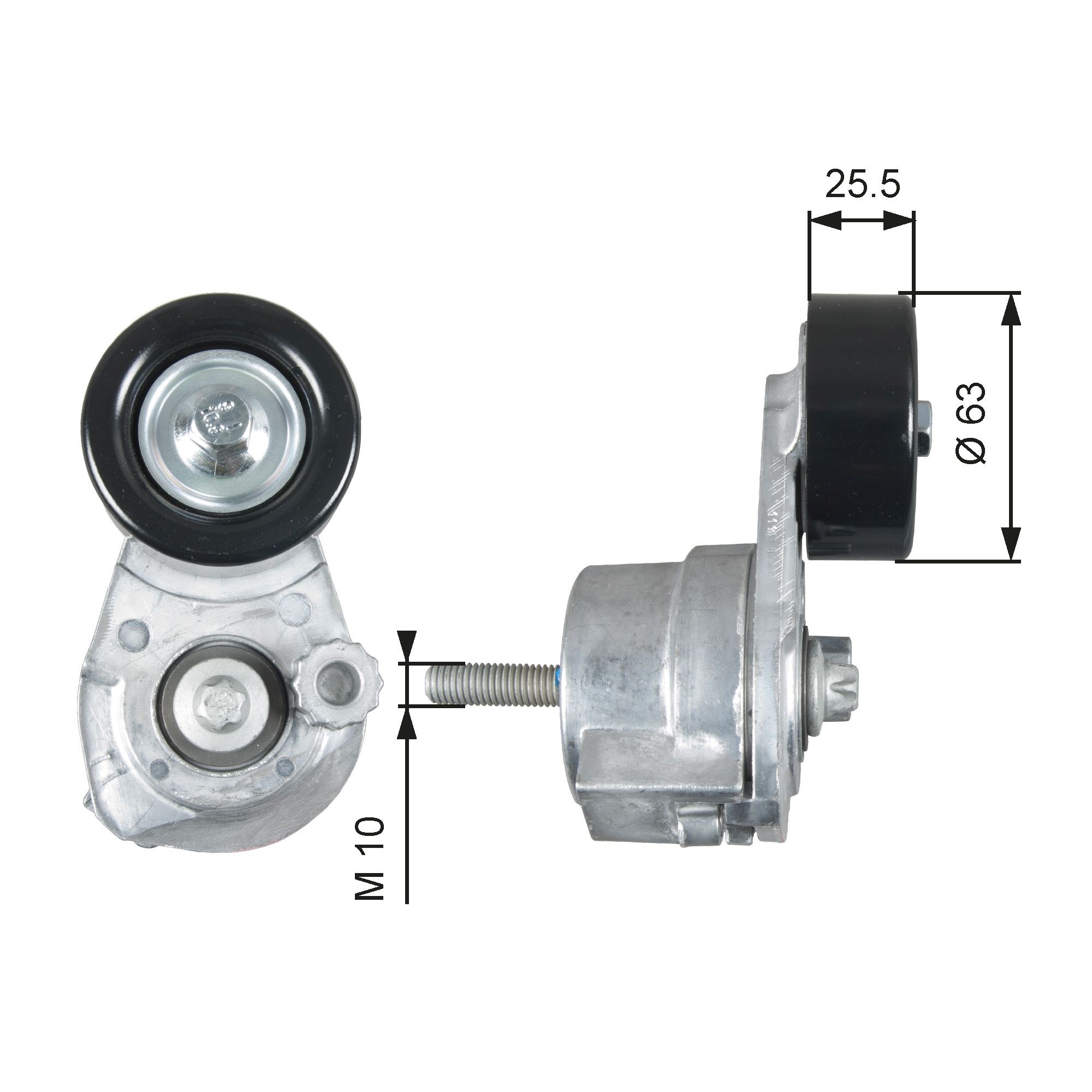 Belt Tensioner, V-ribbed belt T39160