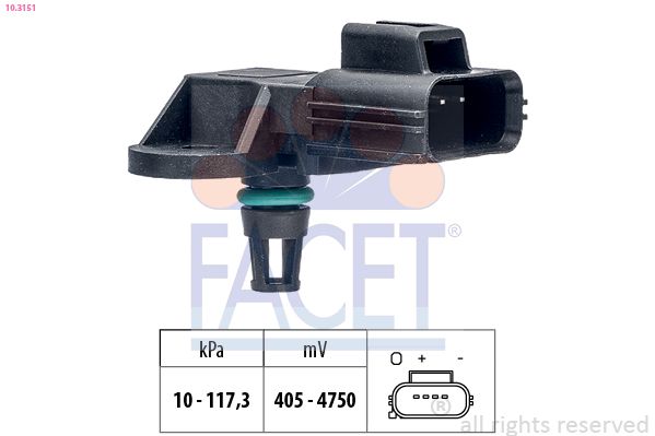 FACET 10.3151 - Luftdrucksensor, Höhenanpassung