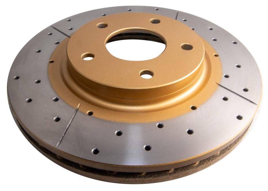 Street Gold Cross-drill/slotted  KP [ Nissan Elgrand E51 2004 on F ] - TecDoc 1