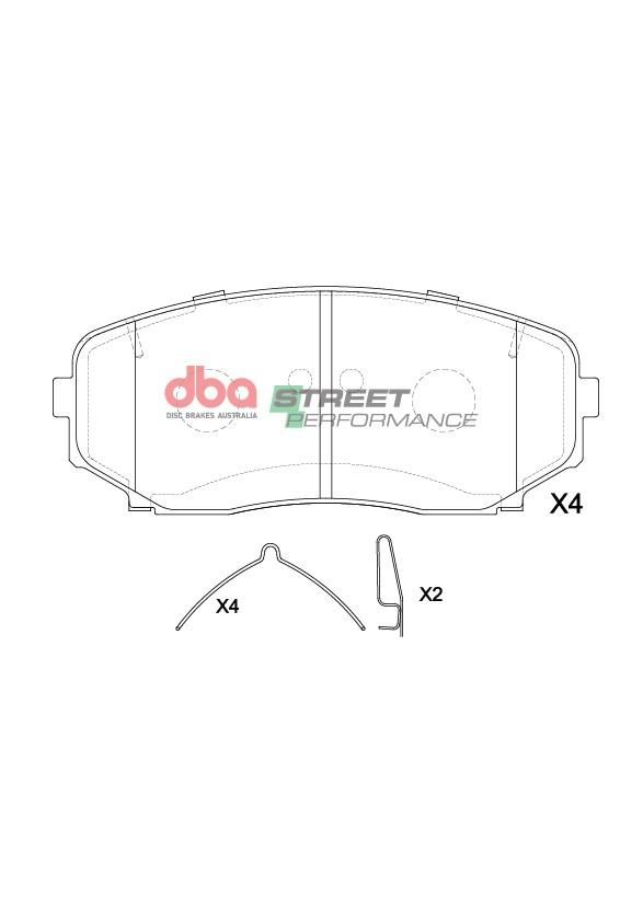 DBA  SP PERFORMANCE  BRAKE PADS [ MITSUBISHI ECLIPSE CROSS 2017 -> F ] - TecDoc Only