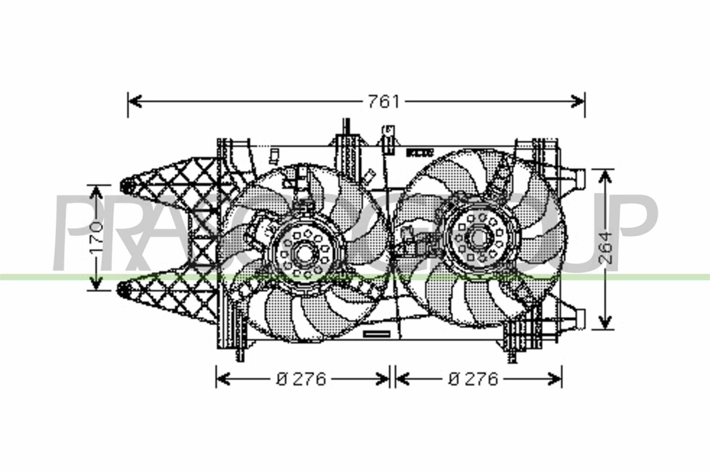 FT133F006 PRASCO AQ ventilátor, motorhűtés