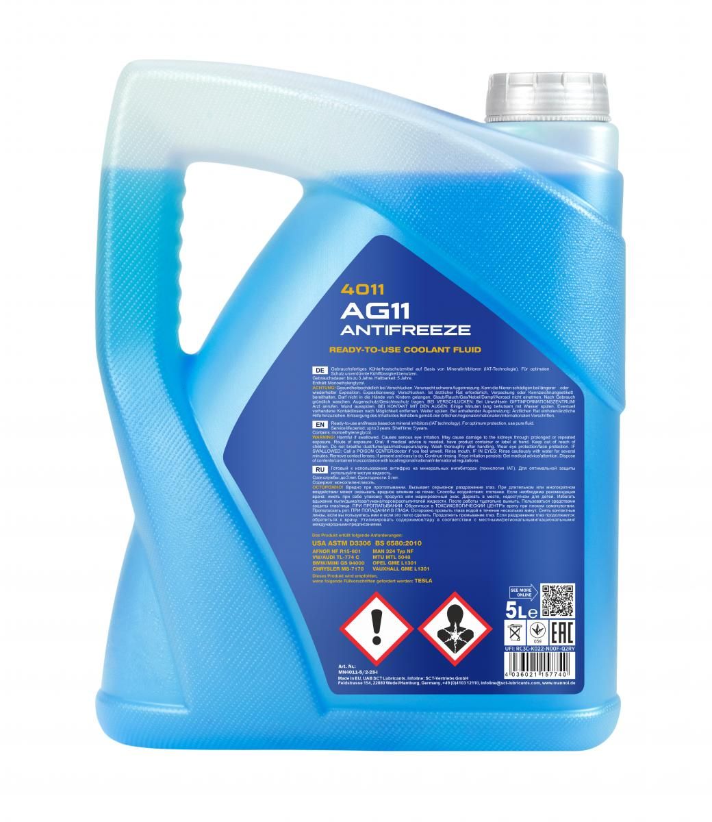 MANNOL K&uuml;hlerfrostschutz BLAU - 5 Liter