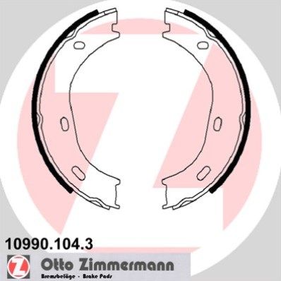 ZIMMERMANN 10990.104.3 - Bremsbackensatz, Feststellbremse