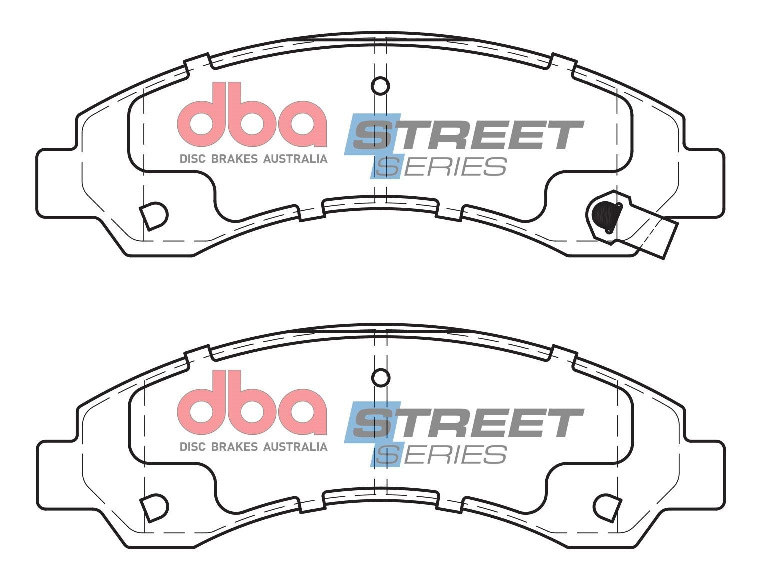 DBA SS STREET SERIES BRAKE PADS [ Great Wall 2009-2014 F ] - TecDoc Only