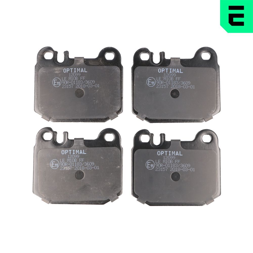 OPTIMAL BP-12099 - Bremsbelagsatz, Scheibenbremse