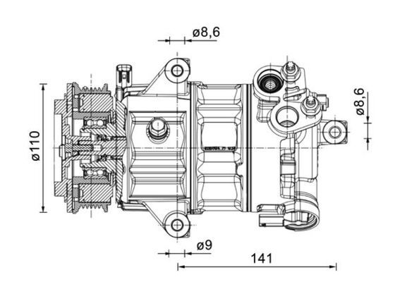 Компрессор, кондиционер ACP 1491 000P