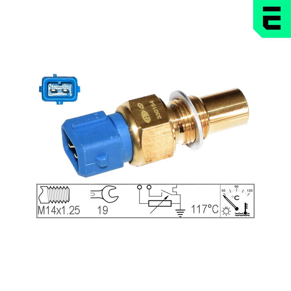 Sensor, K&uuml;hlmitteltemperatur