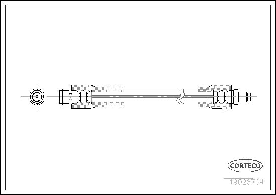 FLEXIBLE DE FREIN MERCEDES CLASS  0705