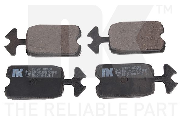 Bremsbelagsatz, Scheibenbremse