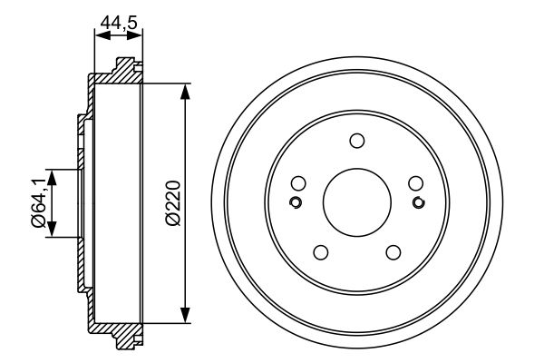 BOSCH 0 986 477 147 Brake Drum