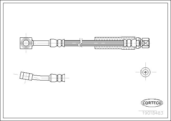 FLEXIBLE DE FREIN OPEL-OPEL L.T.  0705