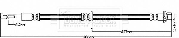 BBH8037 BORG & BECK fékcső