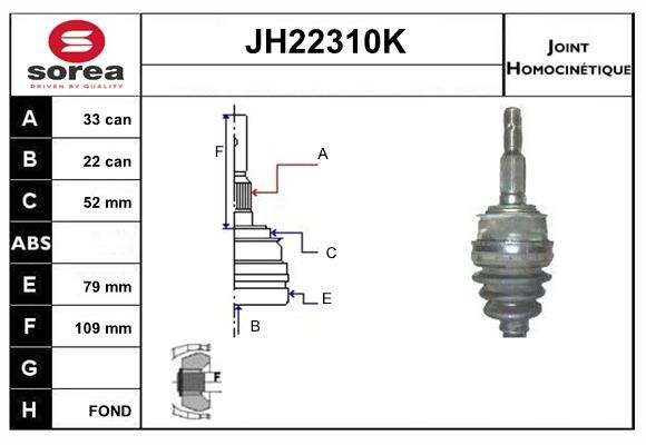 KIT CV JOINT AVEC KR067 - DAEWOO NE