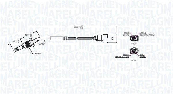 Sensor, Abgastemperatur Sensor, Abgastemperatur
