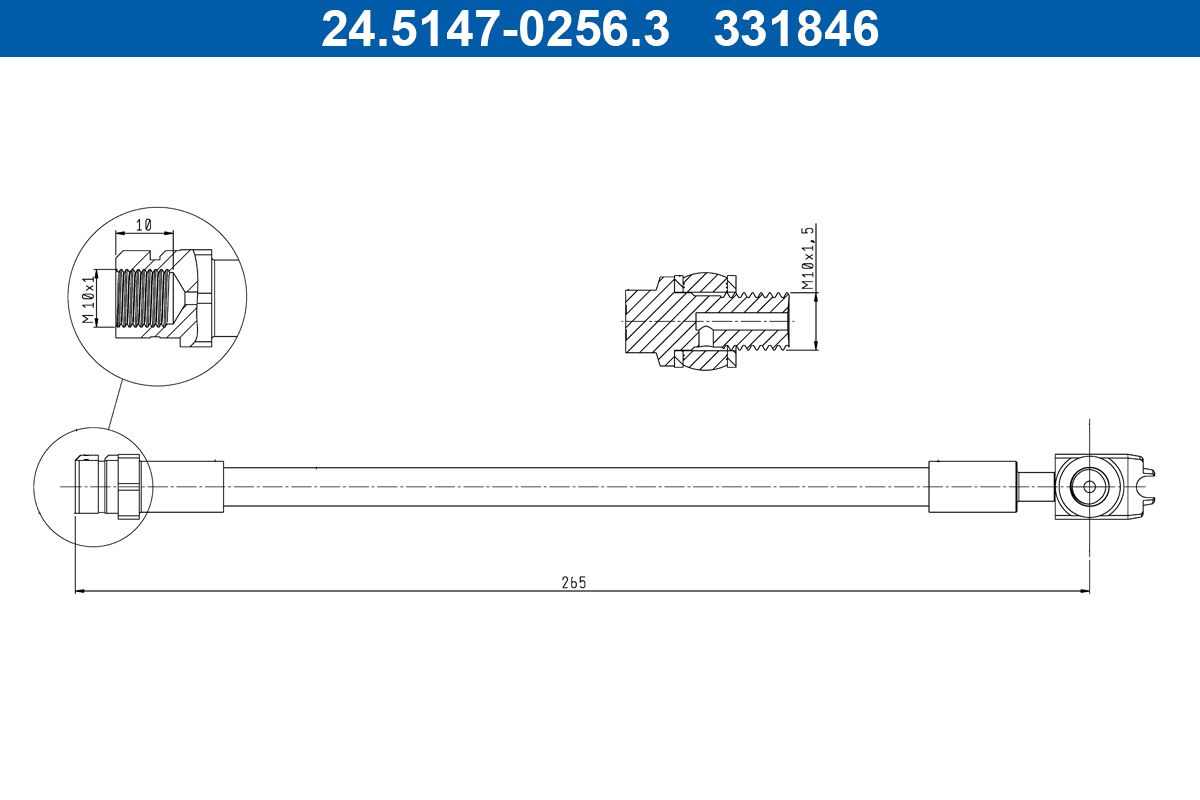 ATE 24.5147-0256.3 - Bremsschlauch