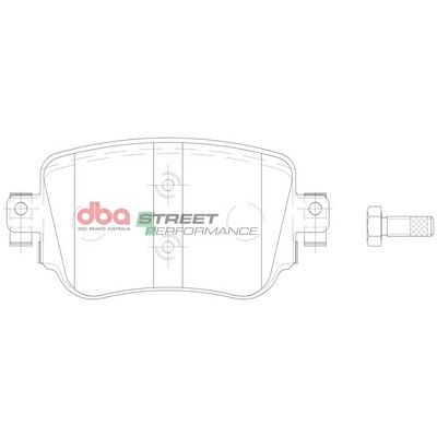DBA SP STREET PERFORMANCE BRAKE PADS [ Volkswagon Polo AW Gti 2017 - On R ] - TecDoc Only