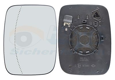 VAN WEZEL 4423837 - Spiegelglas, Au&szlig;enspiegel * HAGUS *