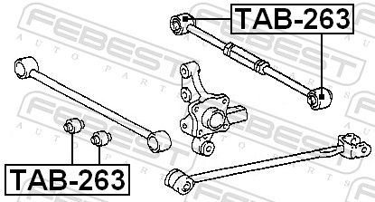 valdymo svirties/išilginių svirčių įvorė
