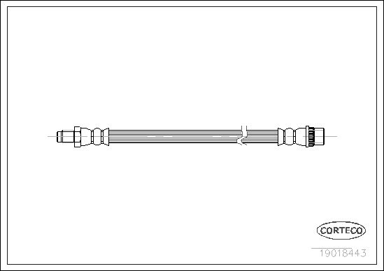 FLEXIBLE DE FREIN RENAULT CLIO 1  0705