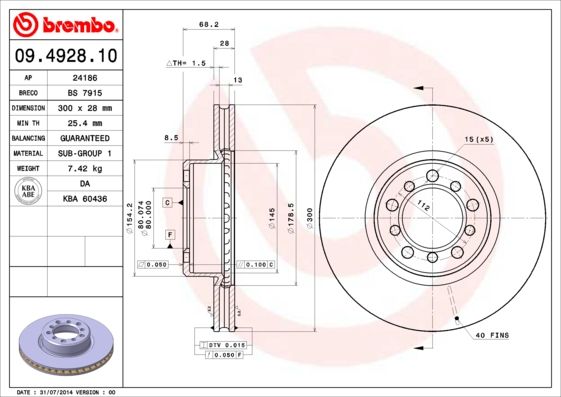 Brake Disc 09.4928.10