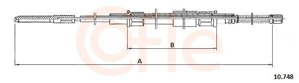 COFLE 10.748 - Seilzug, Feststellbremse