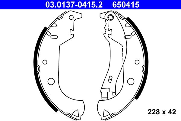 Brake Shoe Set 03.0137-0415.2