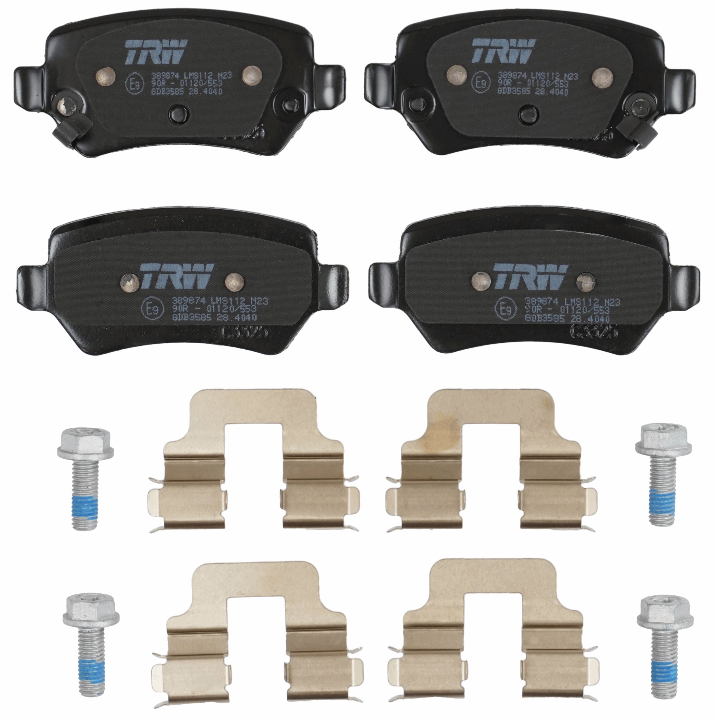 TRW DISC BRAKE PADS - TecDoc 2