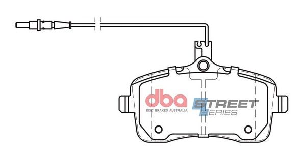 DBA SS STREET SERIES BRAKE PADS [ Peugeot 407 2004 - 2011 F ] - TecDoc Only