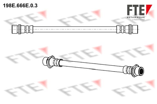 198E.666E.0.3 FTE fékcső